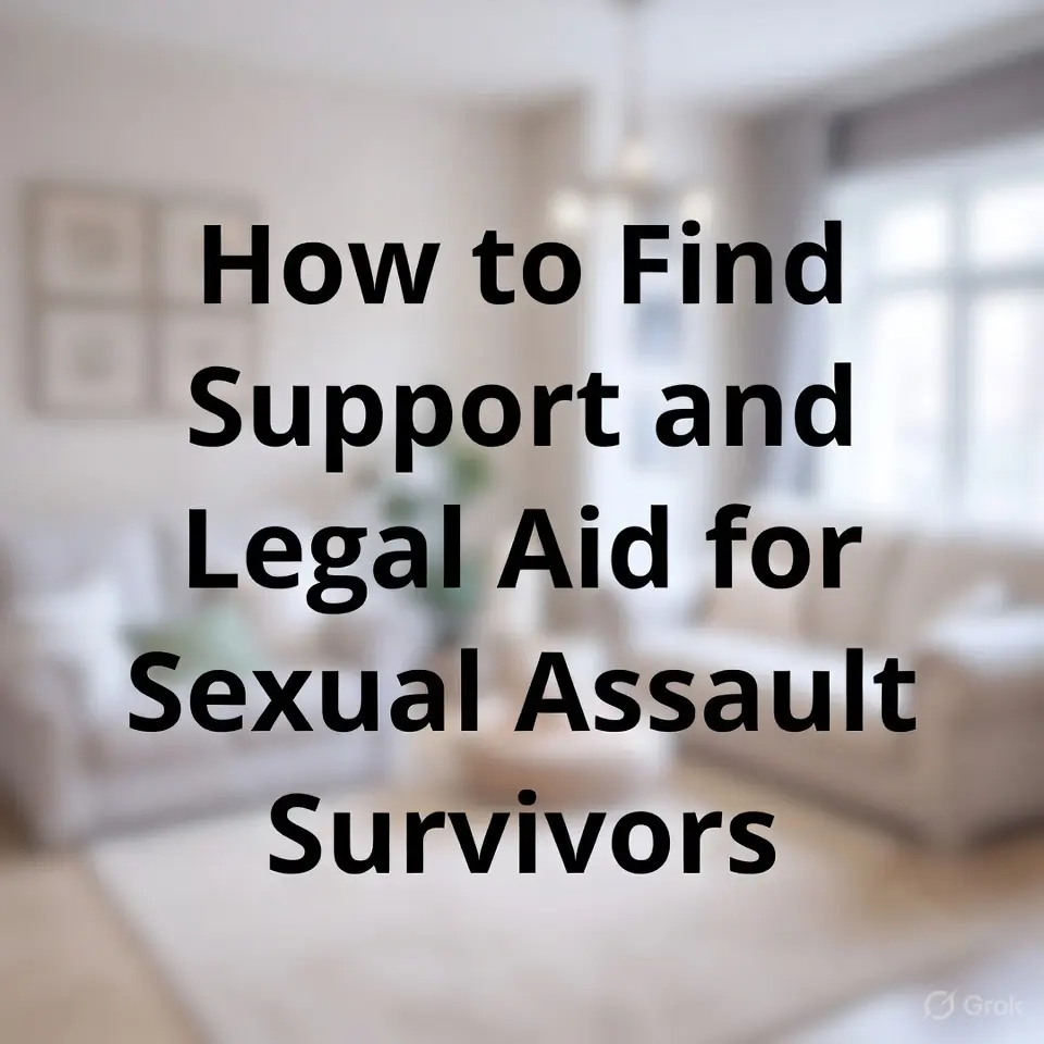 How to Find Support and Legal Aid for Sexual Assault Survivors