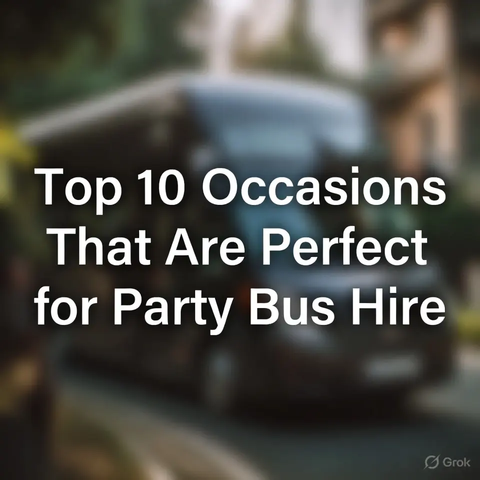 Top 10 Occasions That Are Perfect for Party Bus Hire