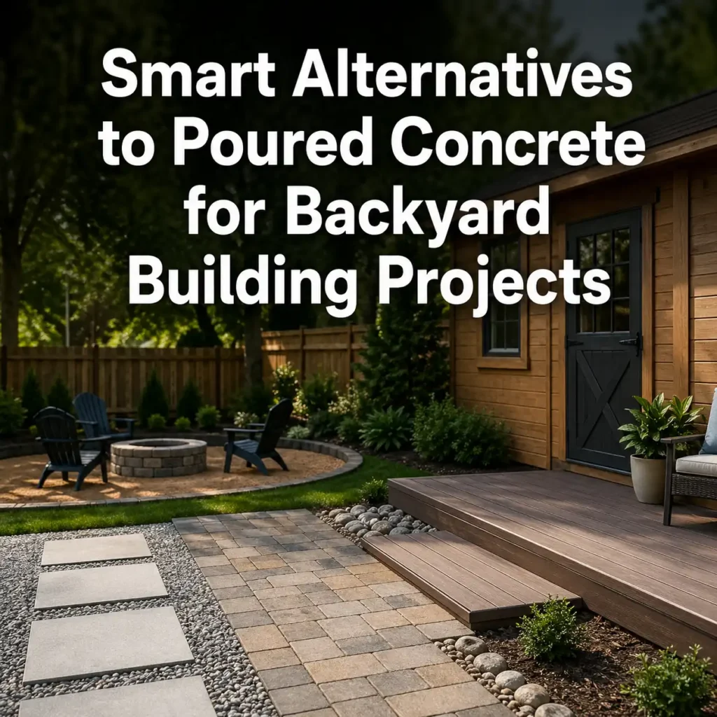 Smart Alternatives to Poured Concrete for Backyard Building Projects