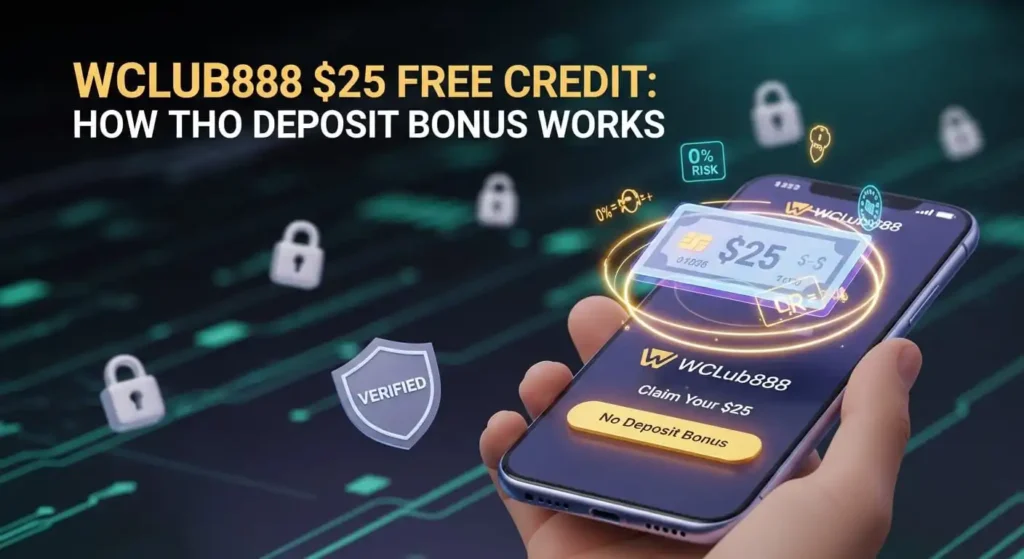 WClub888 $25 Free Credit: How the No Deposit Bonus Works
