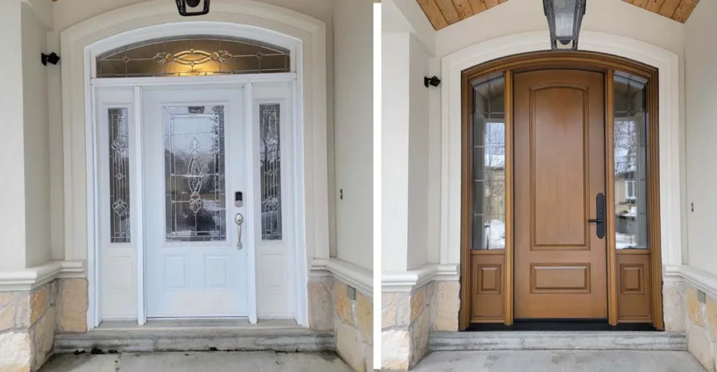 The Aesthetic Transformation of a Complete Door Replacement