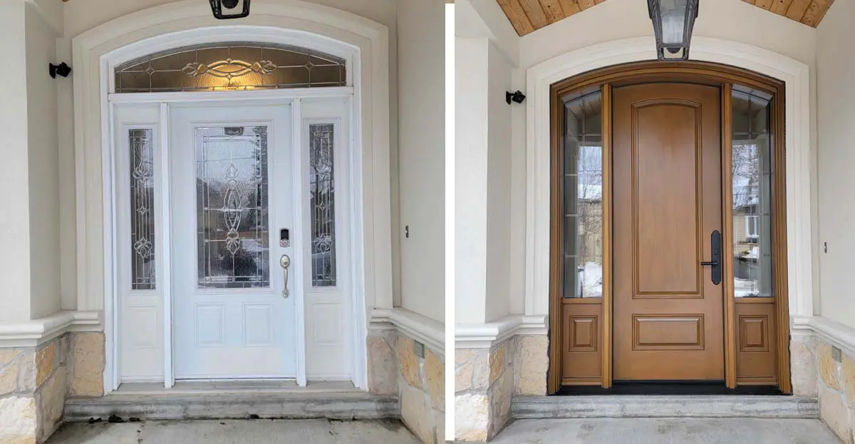 The Aesthetic Transformation of a Complete Door Replacement