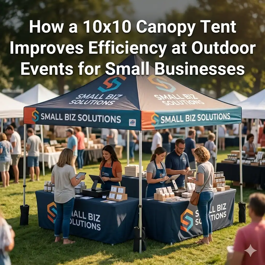 How a 10x10 Canopy Tent Improves Efficiency at Outdoor Events for Small Businesses