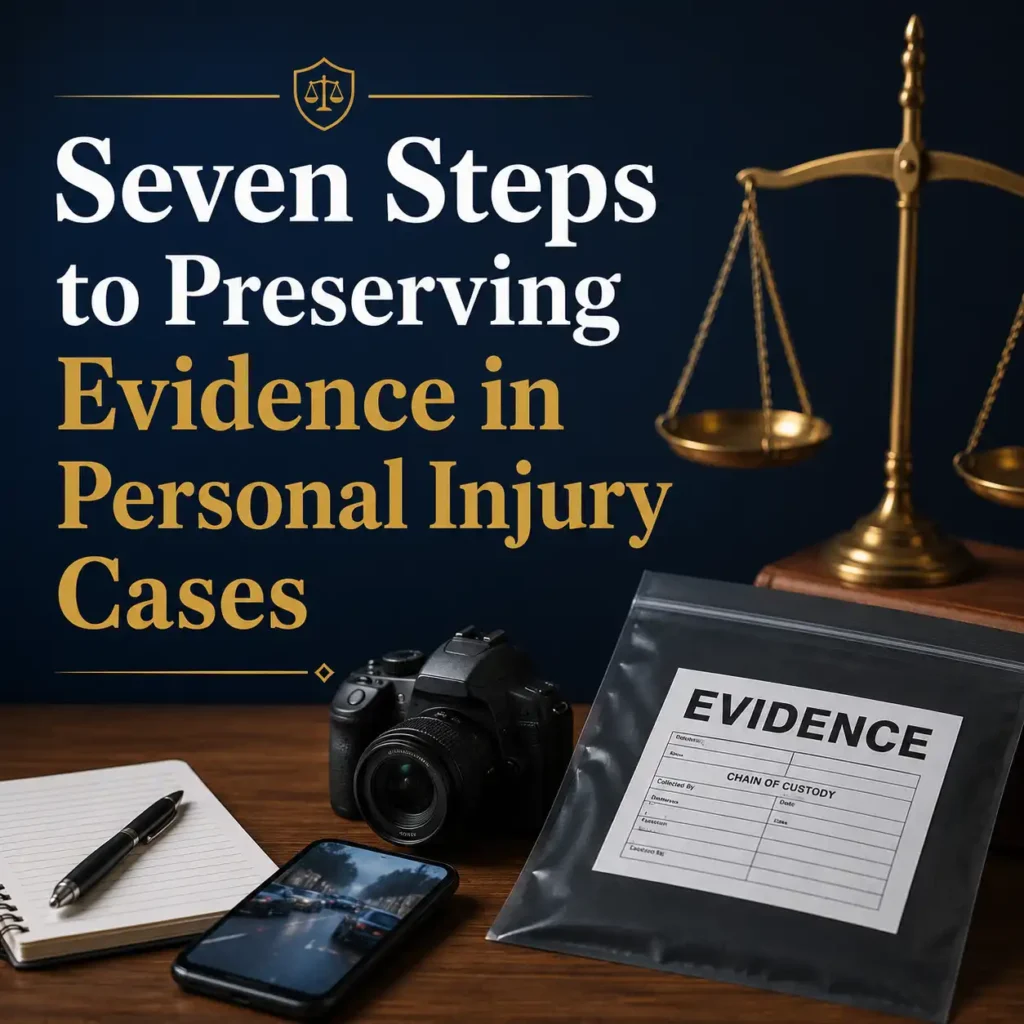 Seven Steps to Preserving Evidence in Personal Injury Cases