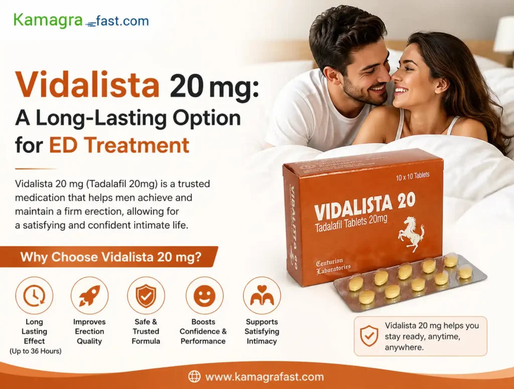 Vidalista 20 mg: A Long-Lasting Option for ED Treatment