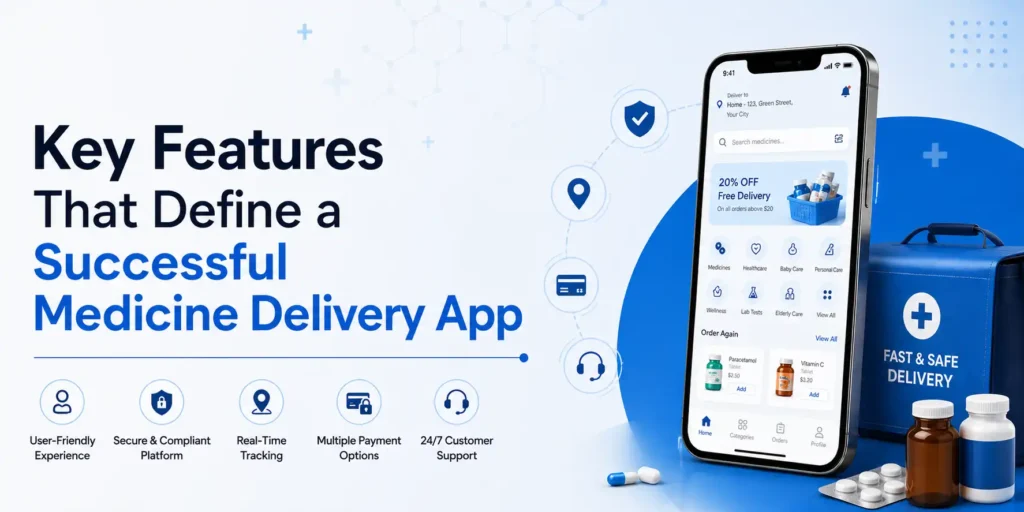 Key Features That Define a Successful Medicine Delivery App