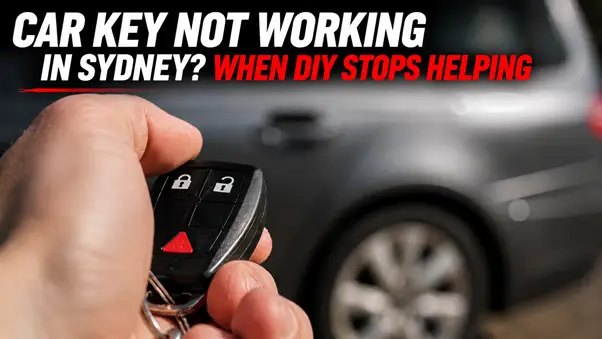 Car Key Not Working in Sydney? When DIY Stops Helping
