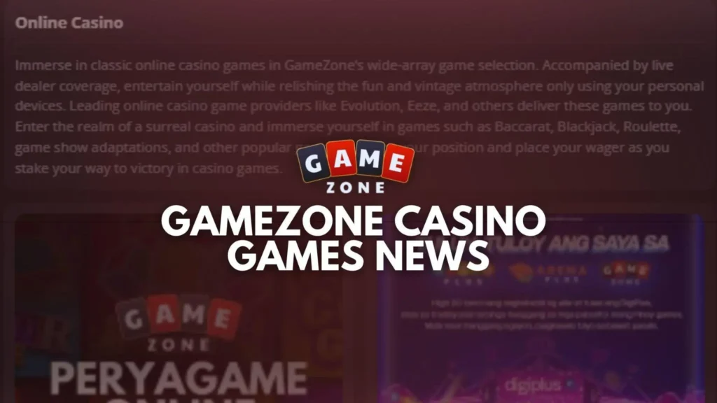 GameZone Casino Games News