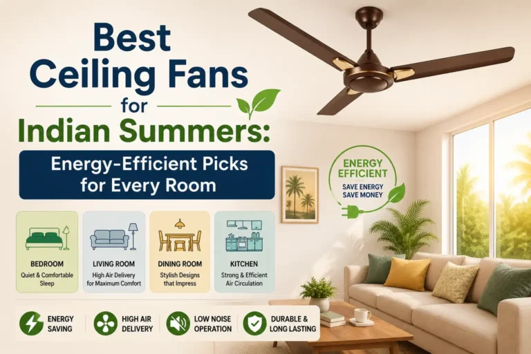 Best Ceiling Fans for Indian Summers Energy-Efficient Picks for Every Room 