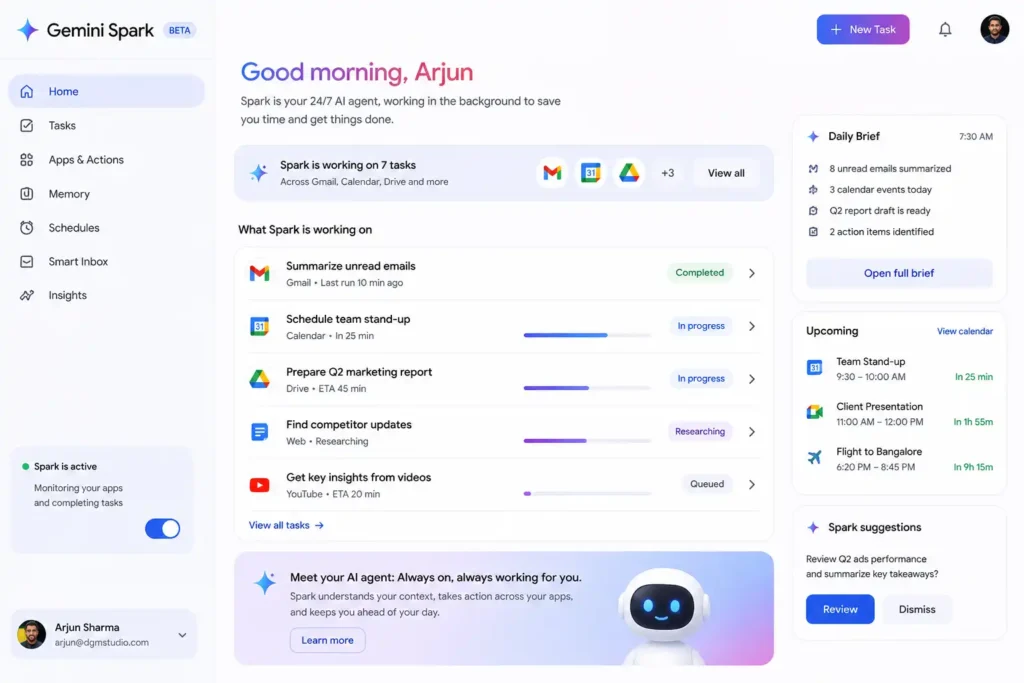 Gemini Spark: The Always-On Assistant