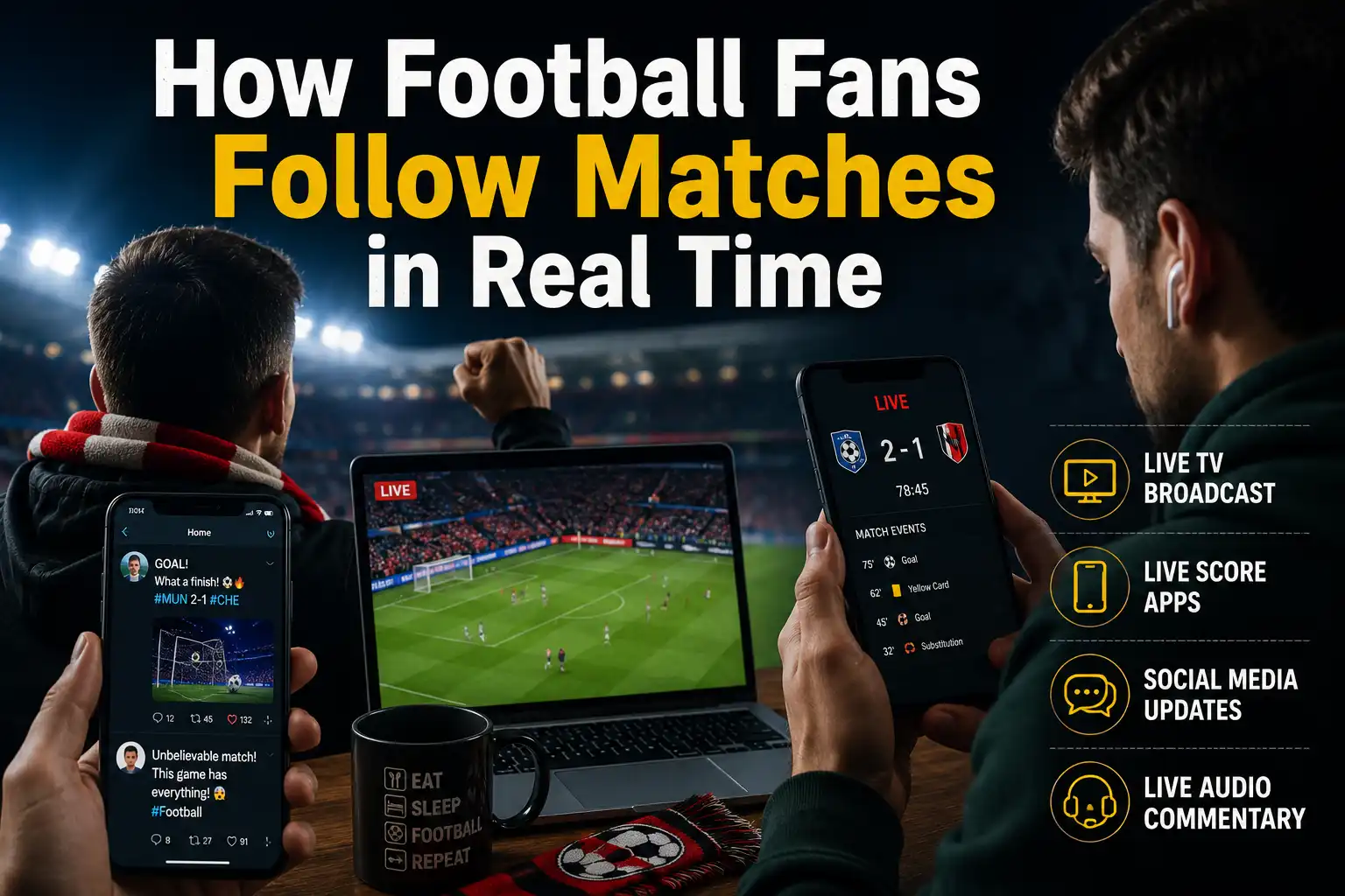 How Football Fans Follow Matches in Real Time