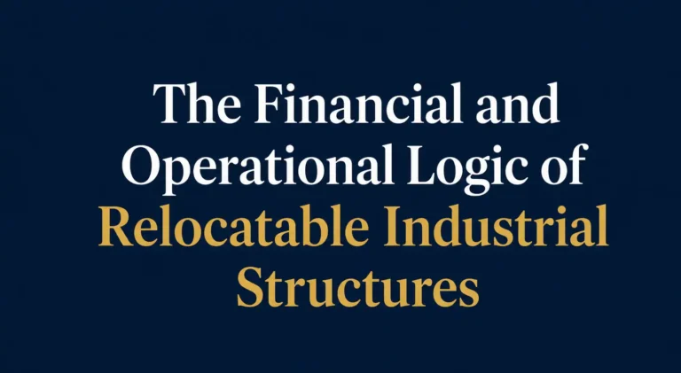 The Financial and Operational Logic of Relocatable Industrial Structures