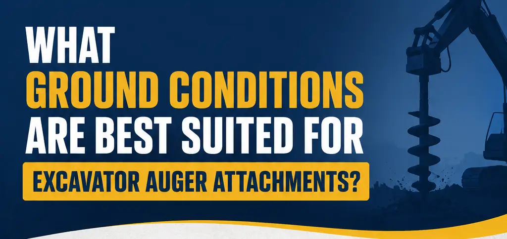 What Ground Conditions Are Best Suited for Excavator Auger Attachments