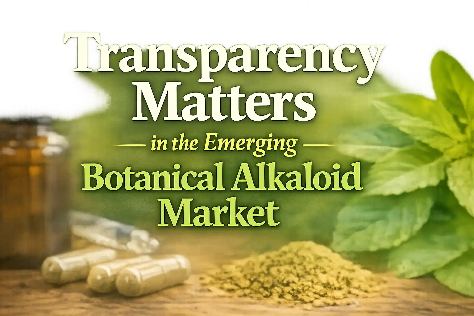 Why Transparency Matters in the Emerging Botanical Alkaloid Market
