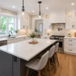 modern kitchen renovation contractor in Burlington home