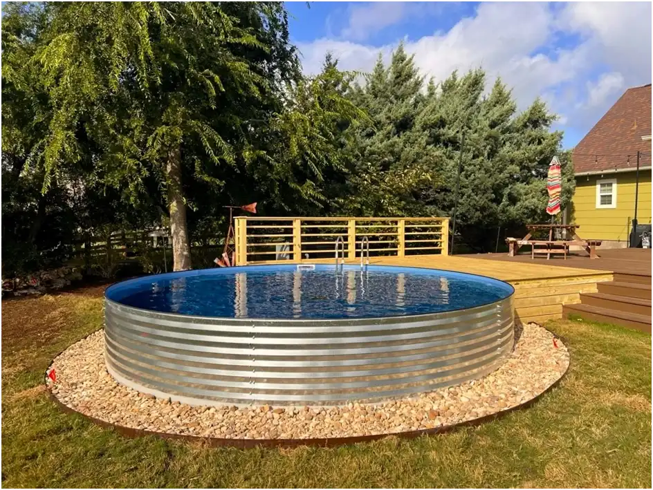 Semi-Sunken Swimming Pools