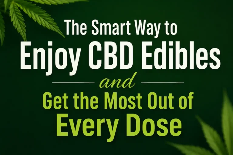 The Smart Way to Enjoy CBD Edibles and Get the Most Out of Every Dose