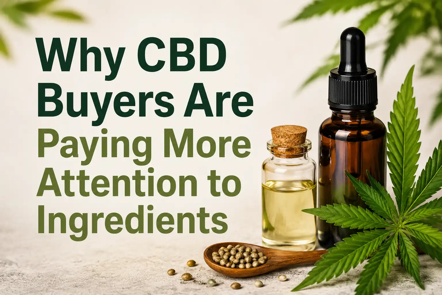 Why CBD Buyers Are Paying More Attention to Ingredients